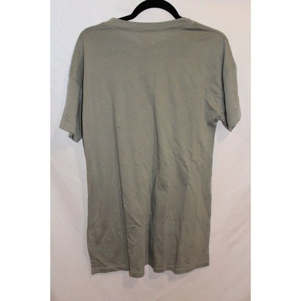 NWT Mate the Label Tencel Organic Cotton Sleep Tee Dress Sage Size XS